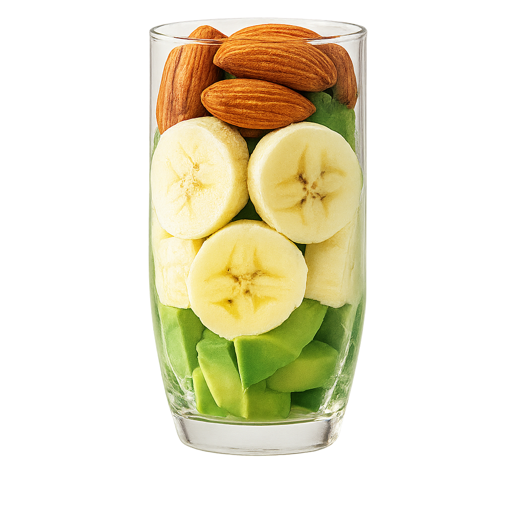 Avocats Amandes Bananes