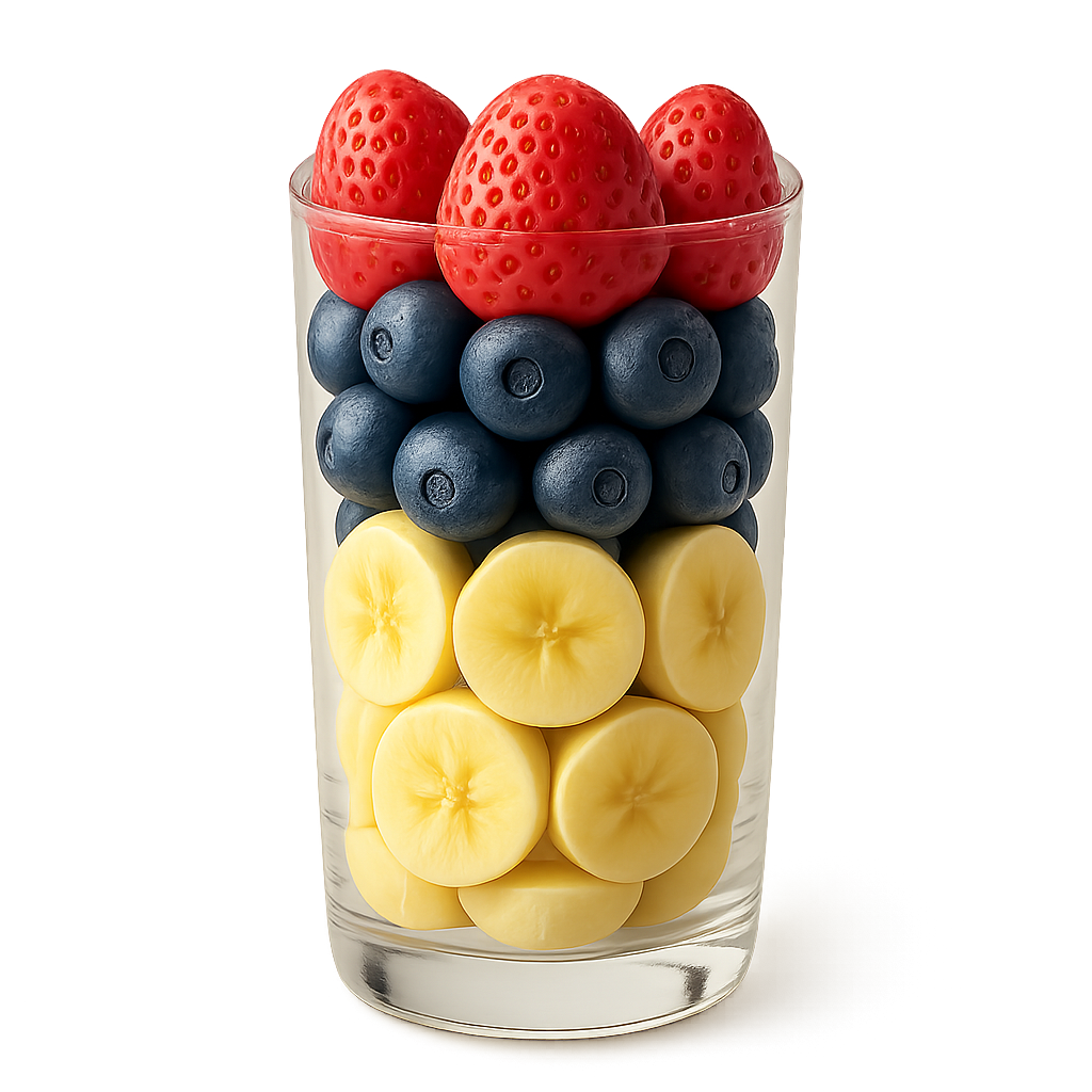 Fraises Myrtilles Bananes