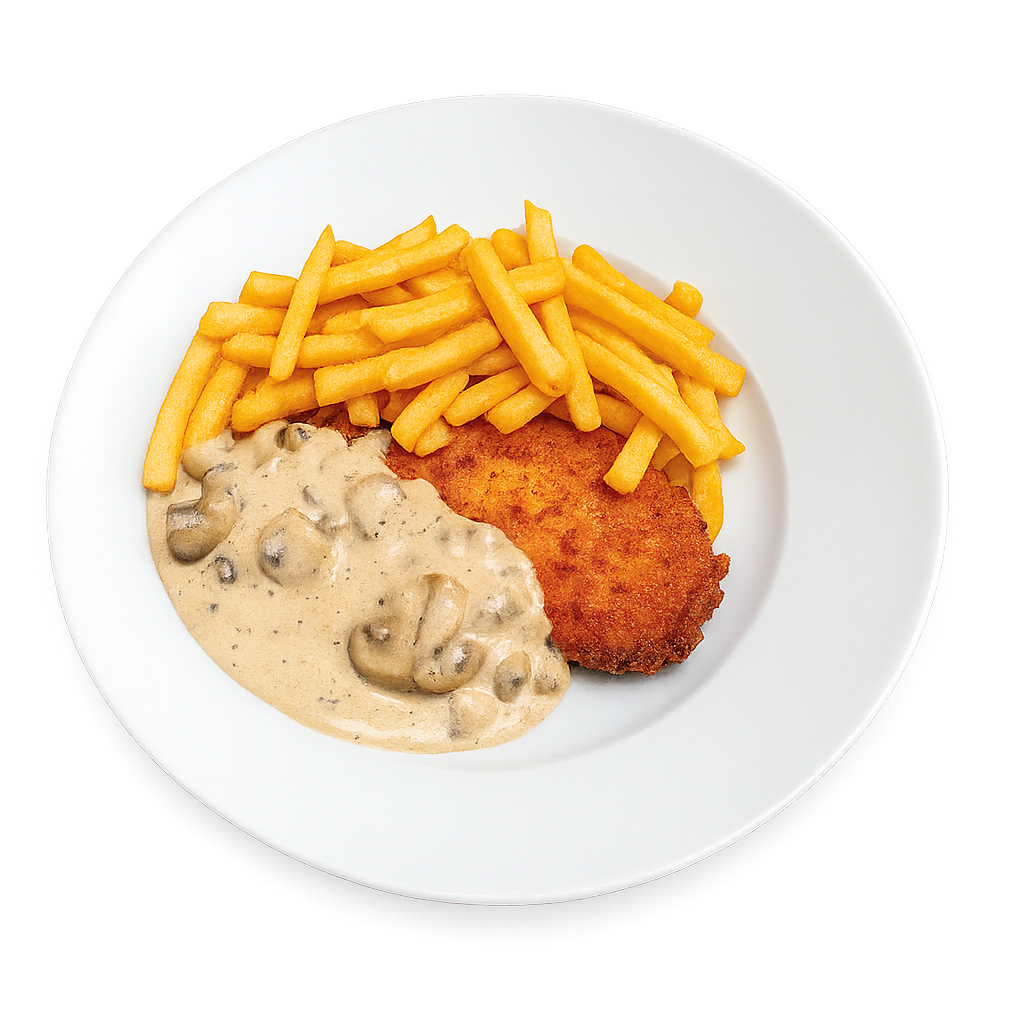 Poulet ou Veau* - Escalope normande